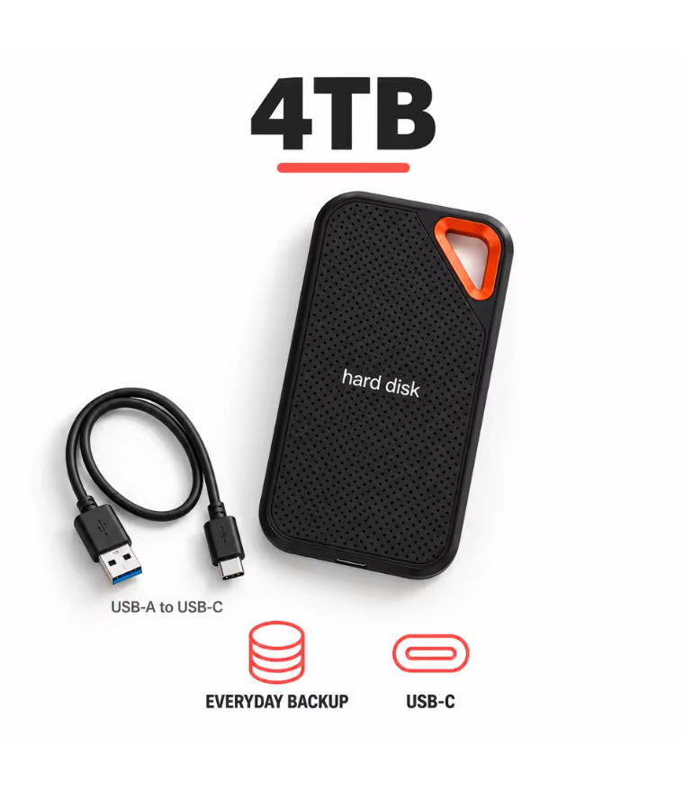 External SSD 1-128TB Portable Hard Drive USB 3.0 Type-C High Speed PC ...