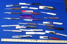 Lot Of 23 Vintage Paring Knives Farberware Sheffield Fiskars Rada Chuppa