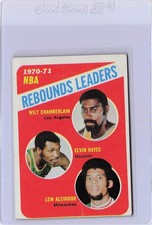 1971-72 Topps #142 Wilt Chamberlain / Elvin Hayes / Lew Alcindor LL