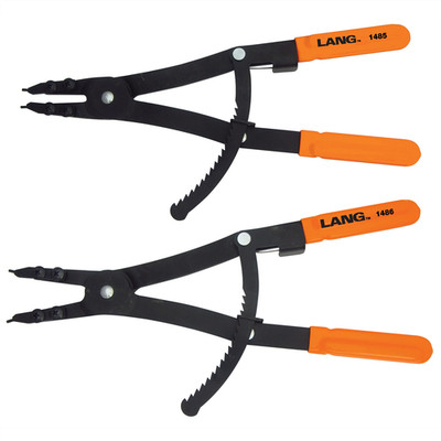 Lang Tools (Kastar) 1487 2-Teilig Innen-/Außen-Ringzangen-Set 1487