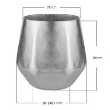 Lightweight 240ml Double Layer Titanium Drinking Cup for Hot and Cold Beverages