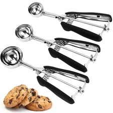 Cookie Scoop Set, 3Pcs Ice Cream Scoop, Cookie Scoops for Baking Set of 3, 18...