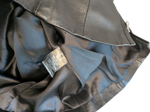 Tough Riders Leather Jacket Black Zip Long Sleeve - Size XL - Picture 4 of 5