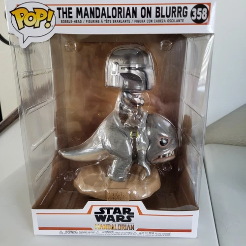 Funko Pop Mandalorian On Blurrg 358