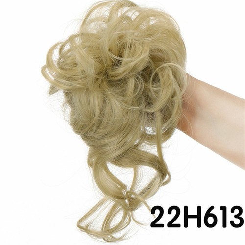 False Hair Pieces Messy Curly Hair Band Chignon Wig Synthetic Hair Bun - Picture 28 of 30