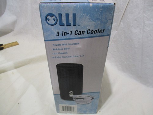 NEW OLLI 3 in 1 MUV MATTE BLACK Can insulator 12 oz - Picture 2 of 3