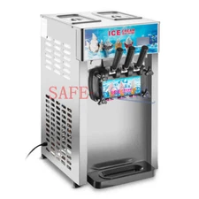 3 Flavor Commercial Frozen Ice Cream Cones Machine Soft Ice Cream Machine 220V