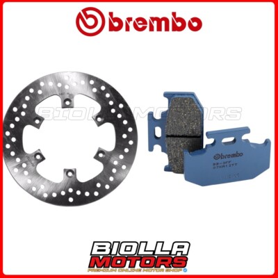 BREMBO BELAGSATZ + BREMSSCHEIBE KAWASAKI KDX SR 200 1990 HINTEN [TT - Feststehend] 68