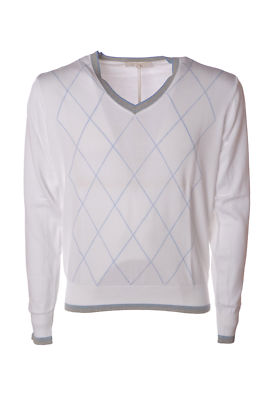 Alpha Maglieria-Pullover Uomo Bianco 4625006L190908