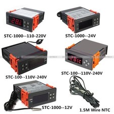 12V/24V/110V/220V STC-100/1000 Digital Temperature Controller Thermostat w/NTC
