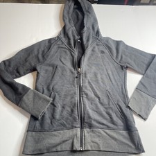 The North Face Womens Sz M Full Zip Up Hoodie Sweatshirt Dark Grey