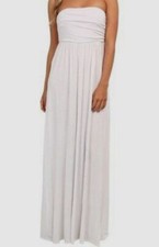 Culture Phit Women's White Off The Shoulder Sleeveless Maxi Dress Size M