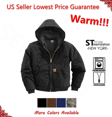 #ad Mens Winter Thermal Duck Jacket Coat Sandstone Jacket Canvas Quilted Waterproof $63.88