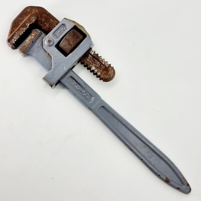ROHRSCHLÜSSEL SCHLÜSSEL MADE IN ENGLAND VINTAGE VERSTELLBAR Nr. 14'' Zoll 350 - 50