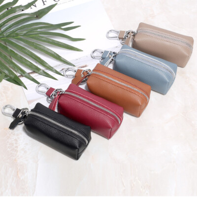 Leather Key Chain Pouch multi function Minimalist Car Key Case