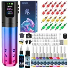 Tattoo Kit POSEIDON High Power Tattoo Kit for Permanent Makeup Tattoo Machine