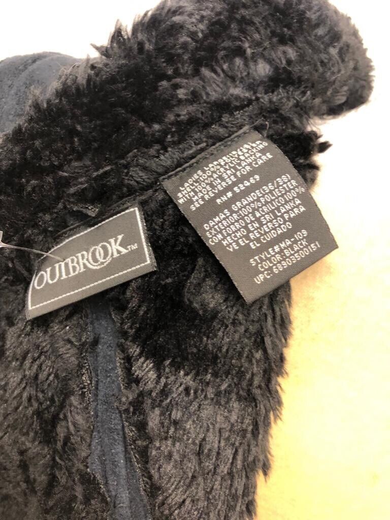 LUXURY Outbrook Faux Fur Lined Coat Black Modern … - image 3