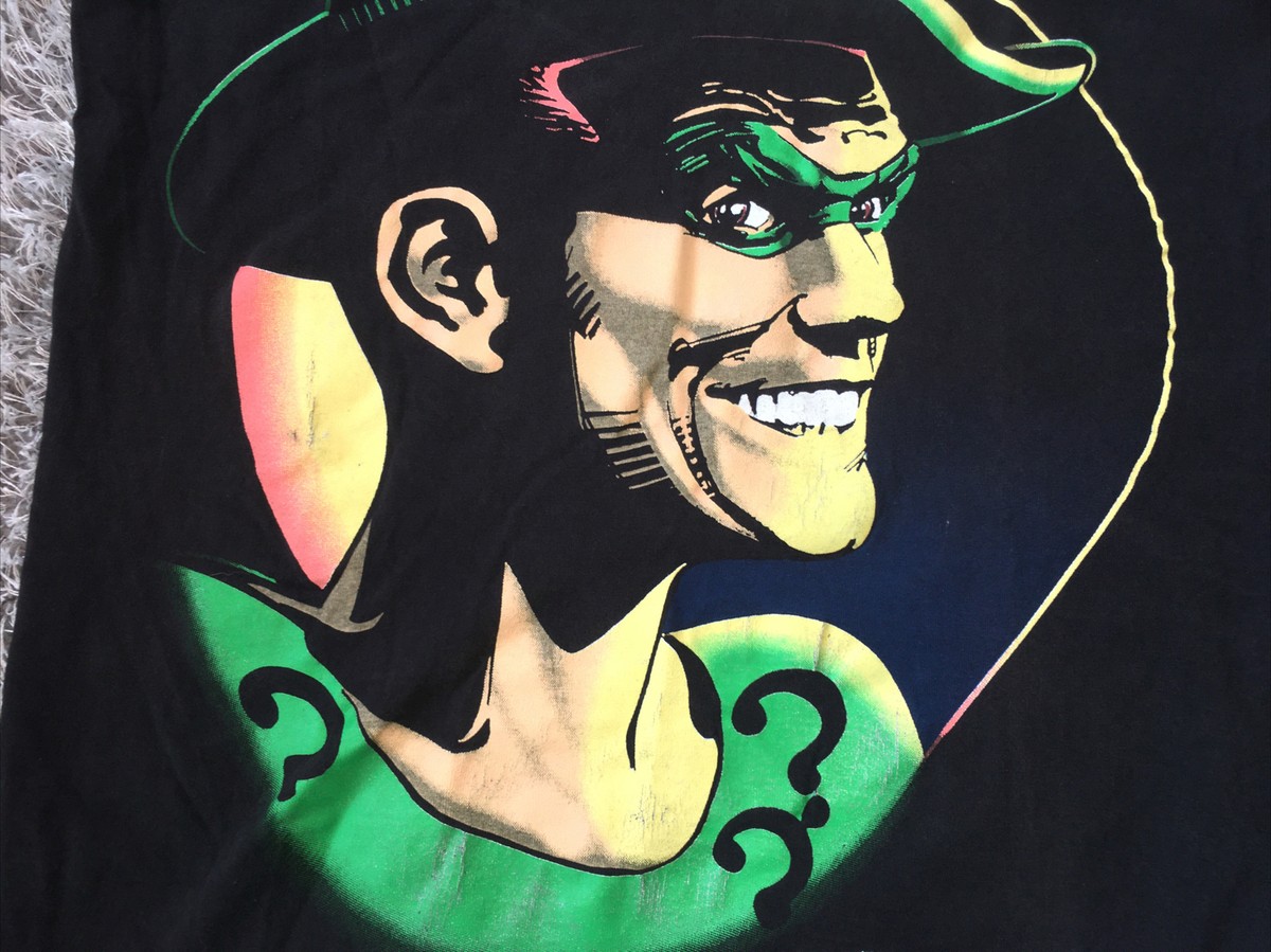 Vintage Batman The Riddler T-Shirt Size M 1995 DC Comics | eBay