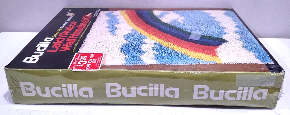 Bucilla No. 12964 "Heavenly Rainbow" Latch Rug or Wall Hanging Deluxe Pile 20x27 - Image 3 of 4