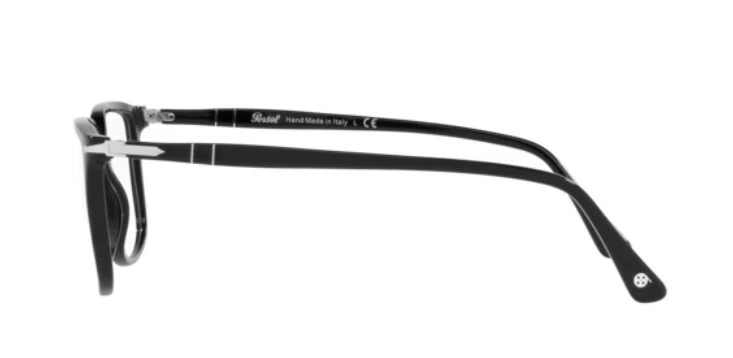 Persol 0PO3275V 95 Black/ Silver Rectangle Men's Eyeglasses - Image 3 of 4