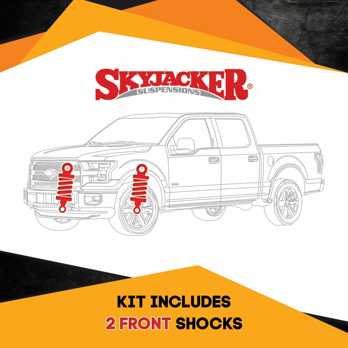 Skyjacker H7000 Hydro Shocks for 1986-1998 F350 4WD w/5-6 lift