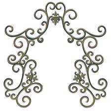 Tatouage Wrought Iron scroll Dry rub on Transfer