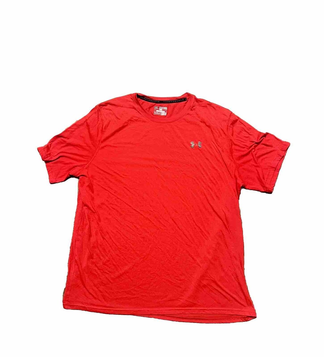 UNDER ARMOUR Heat Gear Loose Red 2XL/2TG/2EG Mens Shirt SS
