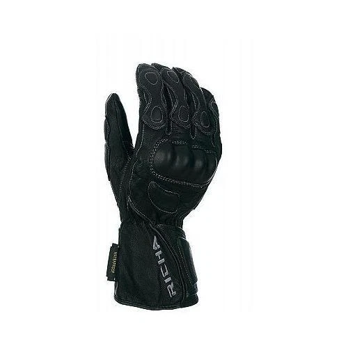 Richa WP Racing Waterproof Ladies Leather Motorcycle Gloves - Black