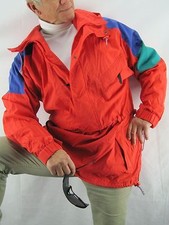 Eddie Bauer Vintage Pull Over Shell Jacket Hood, Large NYZ9