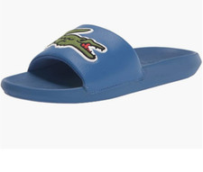 Lacoste Men's Croco Slide Sandal Size 7