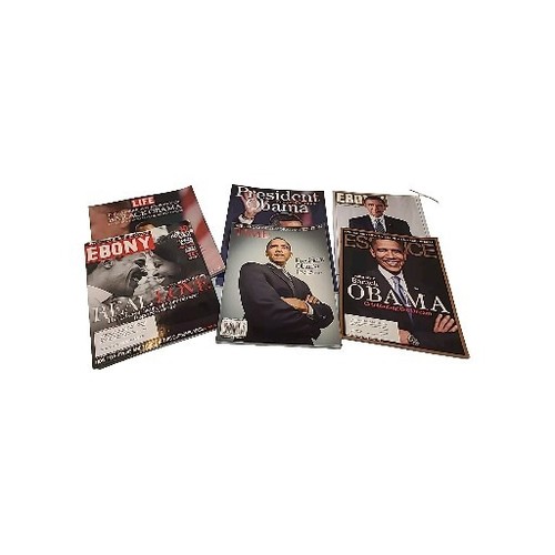 Präsident Barack Obama Magazin 6 Stück Mal Ebenholz Leben Essenz mehr 2008 2009