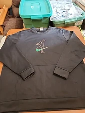 Nike Therma-fit Story Pack Men's XXL Black 'Power & Peace' Pullover EUC. GB34