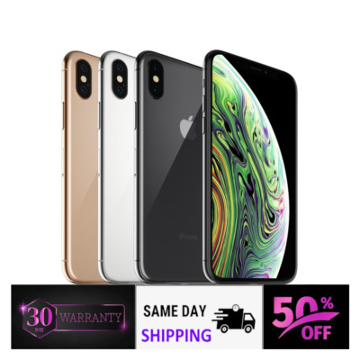 Apple iPhone XS 64GB 256GB iOS (CDMA + GSM) Unlocked Verizon At&t T-Mobile