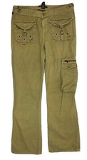 Vintage Y2K Streetwear Womens 12 Cargo Pants Baggy Faded Canvas