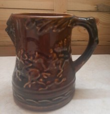 Vintage  Fox Hunt Hunting Arthurwood Cheerio   Mug  Brown 5" Tall