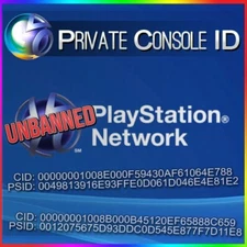 PLAYSTATION 3 PS3 Console ID CID IDPS PSID 100% Private DELIVERY WARRANT