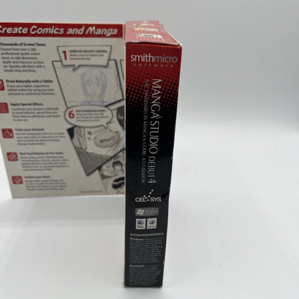 Manga Studio Debut 4 COMPLETE PC & Mac Anime Comic Graphic Novel Cartoon Creator - Image 3 of 4