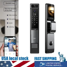 Tuya Smart Door Lock Wifi Digital Electronic Biometric Camera Fingerprint Peep