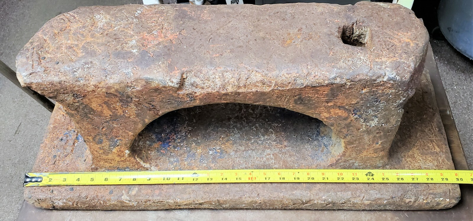 398 lbs. 24”x7” Railroad Bridge Anvil Blacksmith Anvil Single Hardy