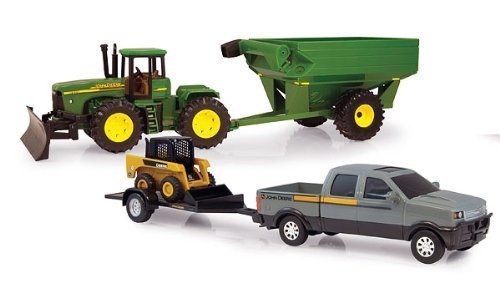 ジョンディア　john deere us製　ダンプカー　トラック　ミニカー John Deere Mega Hauling 4WD Tractor and Pickup Truck with