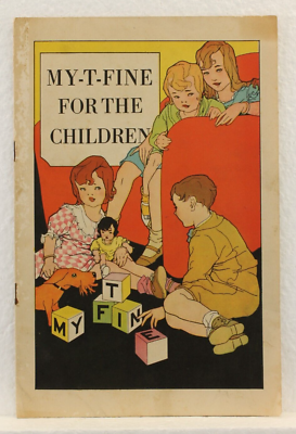 #ad Vintage My T Fine Advertising Booklet For the Children Activities Coloring $10.19
