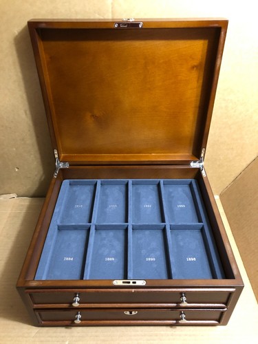 PCS Stamps & Coins - Historic U.S Silver Coins Wooden Display Case (No Coins) **