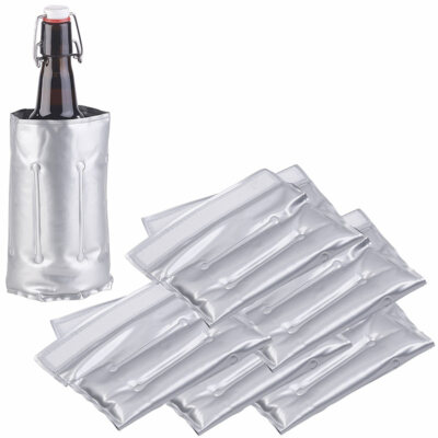infactory 6er-Set Flaschenkühler mit Klettverschluss für Ø 75 - 86 mm