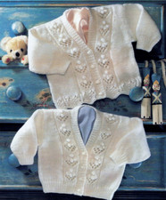 Spitzen Strickjacken M&auml;dchen Strickanleitung 16-24' in Doppelstrick E24