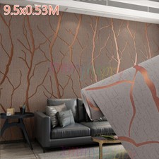 Coffee Wallpaper Living Room Thick 3D Glitter Wave Striped Embossed Wall Papers