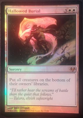 PREMIUM / FOIL VO - English Hallowed Burial - Mtg Magic 