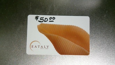 EATALY GIFT CARD $50 PHYSICAL CARDS ONLY PLEASE READ | eBay