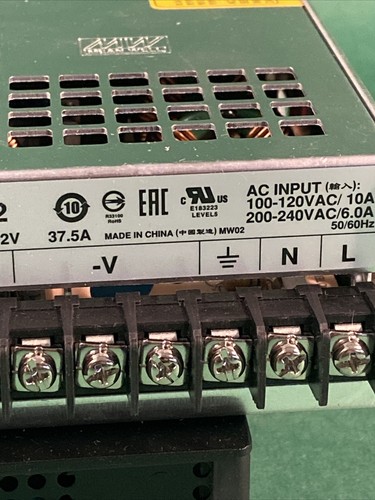 Mean Well SE-450-12 Switching AC-to-DC 12V Power Supply w/ PB-230-12AD1 14.4V - Picture 3 of 6