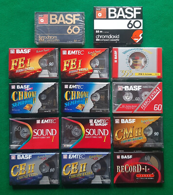 BASF EMTEC Chrome Super Quality 60 90 CEII FEI Sound Ferro Extra Maxima SEALED