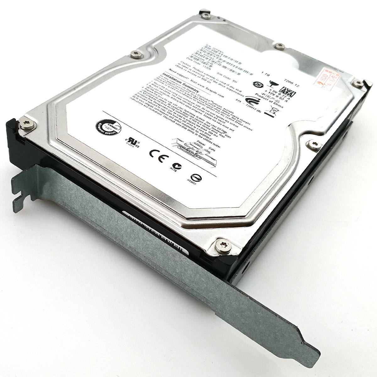 HDD to PCI Slot Mount 2.5 or 3.5 Hard Drive Adapter Full Height Bracket  Panel